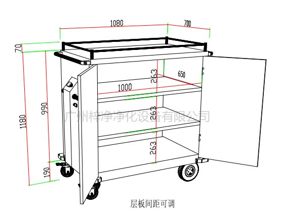 無菌物品運(yùn)送車、回收車、下送車、電動(dòng)運(yùn)送車、密封車設(shè)計(jì)圖